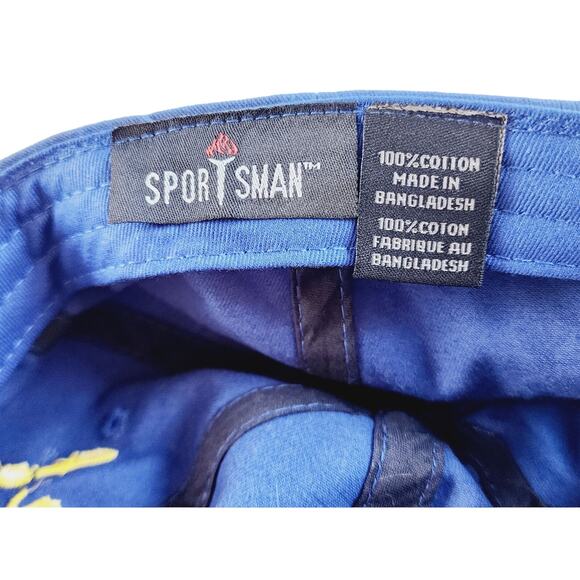 St. Louis Blues GLORIA! Unisex Sportsman Ball Cap Embroidered Yellow & Royal - Picture 7 of 8